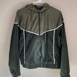 Green ZipUp Windbreaker
